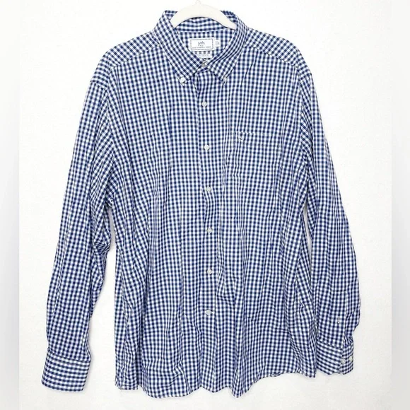 Southern Tide Gingham Intercoastal Sport Button Down Shirt in Yacht Blue XL - Picture 3 of 10